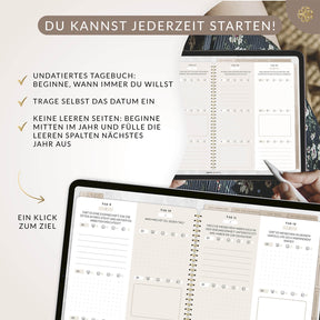 Digitales 3-Jahres-Tagebuch "DEEPTALK" - PDF mit Hyperlinks