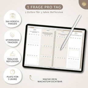 Digitales 3-Jahres-Tagebuch "DEEPTALK" - PDF mit Hyperlinks