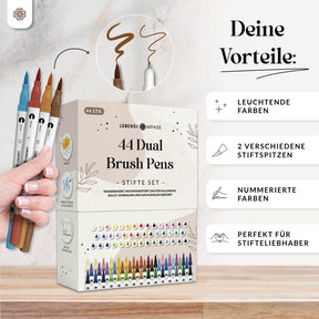 Dual Brush Pens - Bunte Pinselstifte Set