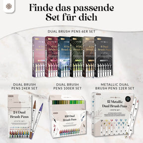Dual Brush Pens - Bunte Pinselstifte Set