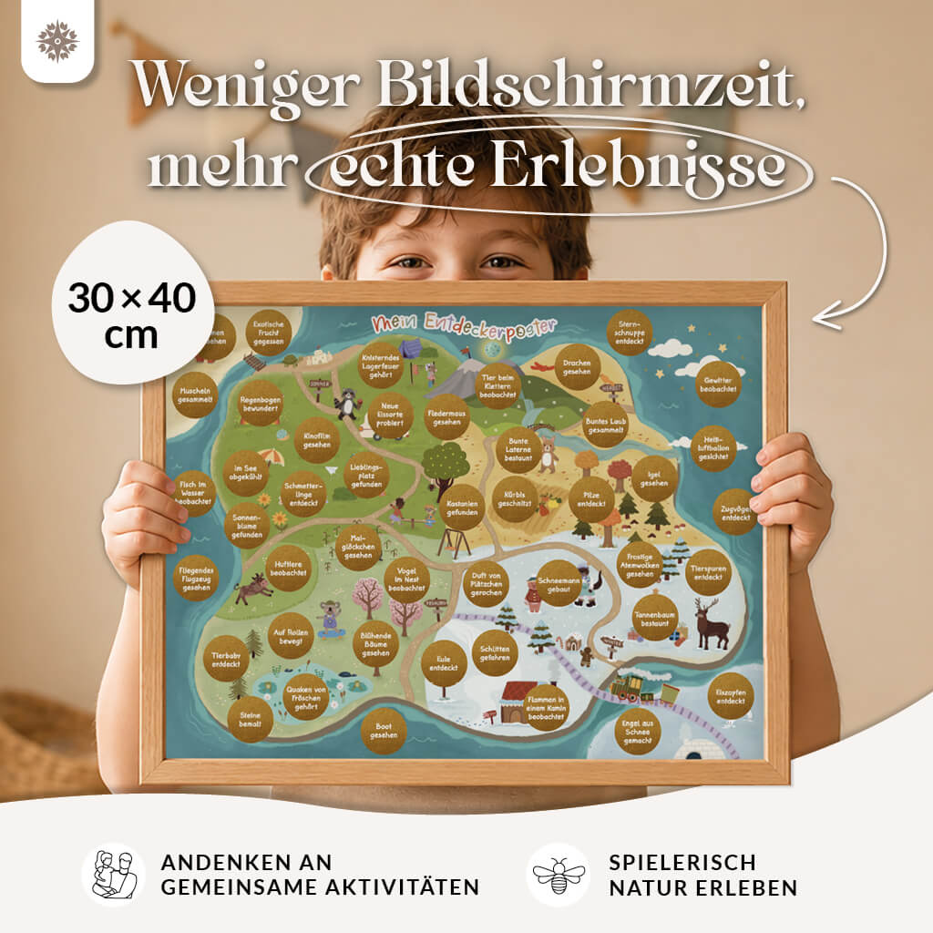 Entdeckerposter für Kinder - Rubbelposter