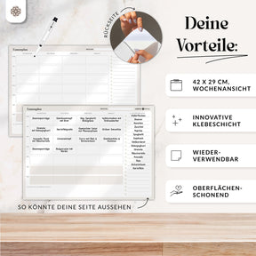 FlexiPlan - Selbsthaftender Wandplaner