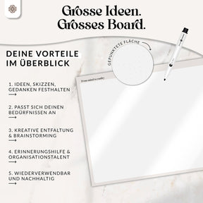 FlexiPlan® Whiteboard - Selbsthaftend