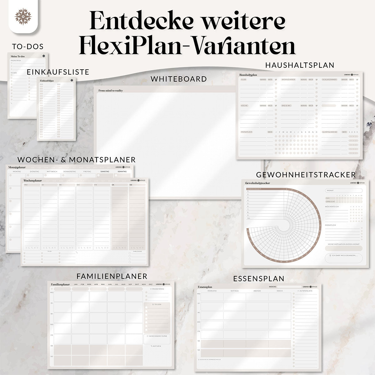FlexiPlan - Selbsthaftender Wandplaner