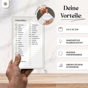 FlexiPlan® Einkaufsliste - Selbsthaftend