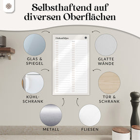 FlexiPlan® Einkaufsliste - Selbsthaftend