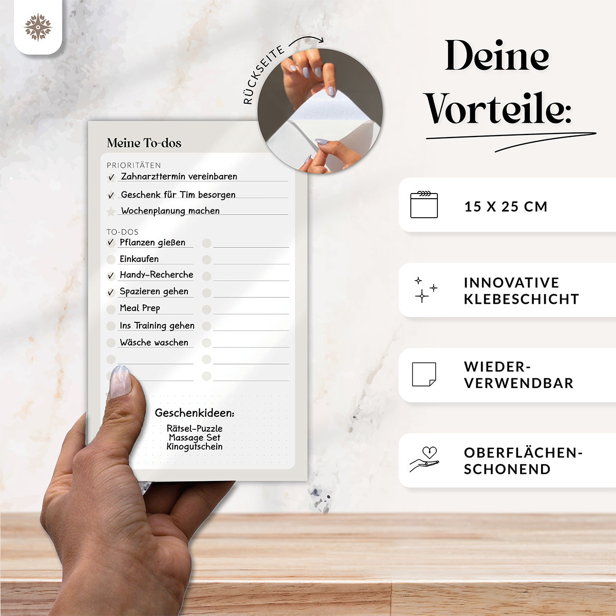 FlexiPlan® To-Do-Liste - Selbsthaftend