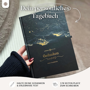 Gedankenmeer - Liniertes Tagebuch für Erwachsene