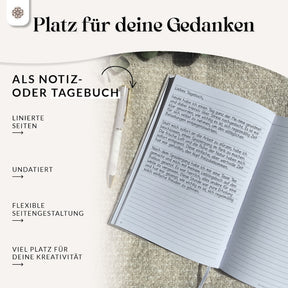 Gedankenmeer - Liniertes Tagebuch für Erwachsene
