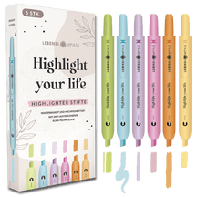 Textmarker Stifte - 6er Set Highlighter