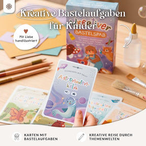 Kreativkarten für Kinder - 52 Bastelaufgaben