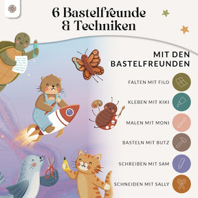 Kreativkarten für Kinder - 52 Bastelaufgaben