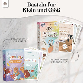Kreativkarten für Kinder - 52 Bastelaufgaben