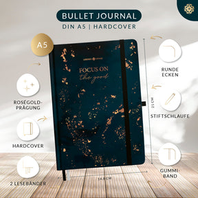 Bullet Journal "PRO" DIN A5 - Notizbuch mit Punktraster