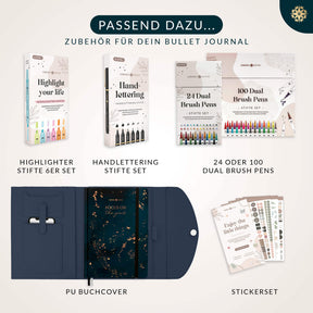 Bullet Journal "PRO" DIN A5 - Notizbuch mit Punktraster
