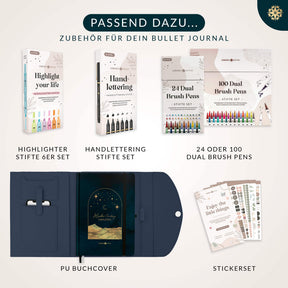 Bullet Journal "PRO" DIN A5 - Notizbuch mit Punktraster