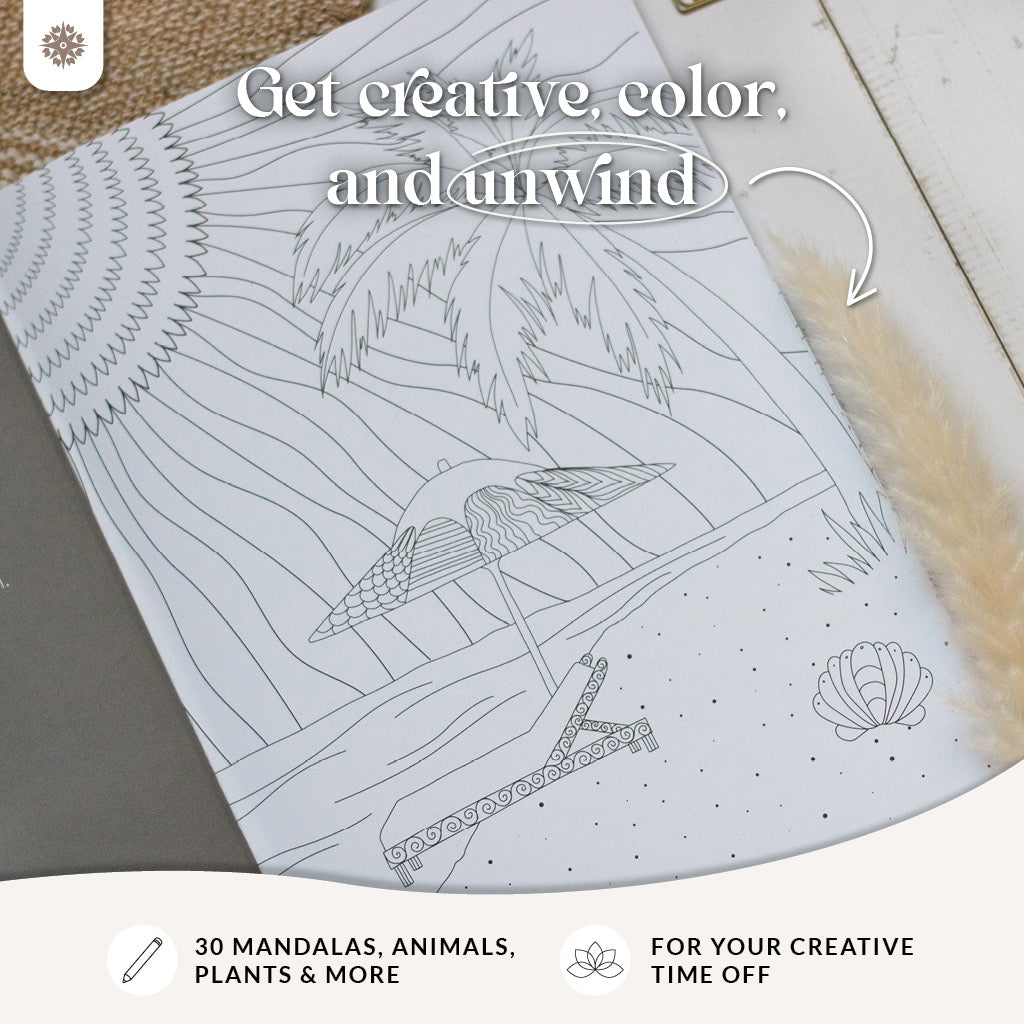 Malbuch Erwachsene "Just Painting my thoughts" - Englische Version