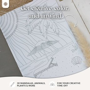 Malbuch Erwachsene "Just Painting my thoughts" - Englische Version