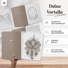 Malbuch Erwachsene "JUST PAINTING MY THOUGHTS”