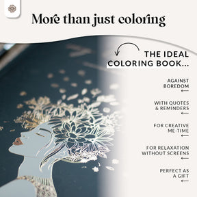 Malbuch Erwachsene "Just Painting my thoughts" - Englische Version