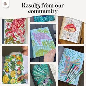 Malbuch Erwachsene "Just Painting my thoughts" - Englische Version