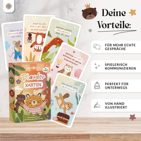 Plauderkarten für Kinder - 50 Gesprächskarten