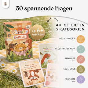 Plauderkarten für Kinder - 50 Gesprächskarten