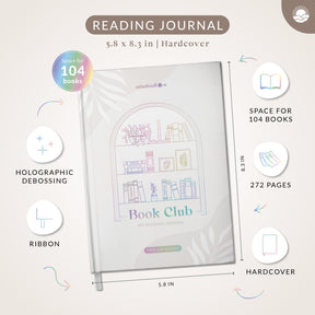 Buchjournal XXL "Pearl" - 104 Bücher - Englische Version