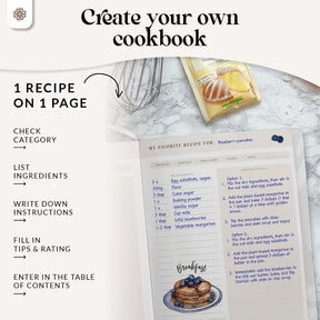 Rezeptbuch zum Selberschreiben “SALT” - Englische Version