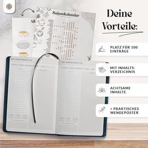 DIY Rezeptbuch mit Saisonkalender