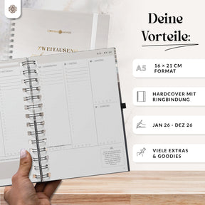 Terminplaner Ringbuch 2026 - DIN A5
