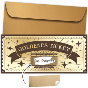 Goldenes Ticket - Gutschein zum Freirubbeln