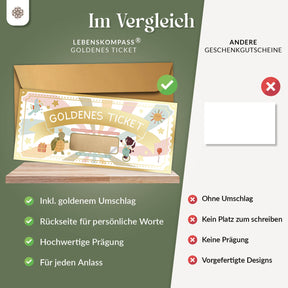 Goldenes Ticket - Gutschein zum Freirubbeln