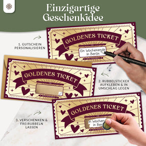 Goldenes Ticket - Gutschein zum Freirubbeln