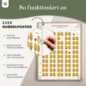 Rubbelposter für Paare – 100 Date-Ideen