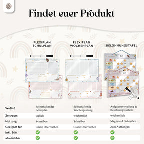 FlexiPlan für Kinder - Stunden- & Wochenplaner