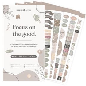 Sticker Set für Schule & Studium