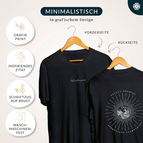 Lebenskompass T-Shirt - Schwarz