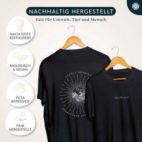 Lebenskompass T-Shirt - Schwarz