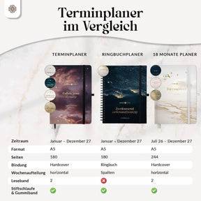 Terminplaner 2027 mit Stiftschlaufe