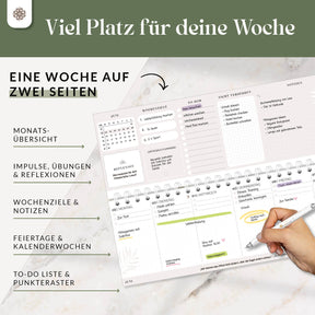 Tischkalender für 12 Monate