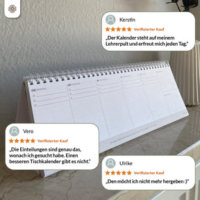 Tischkalender für 12 Monate