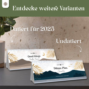 Tischkalender für 12 Monate