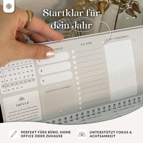 Tischkalender für 12 Monate