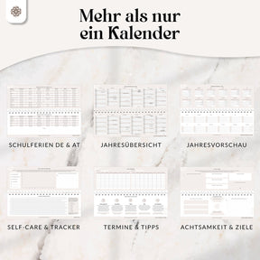Tischkalender für 12 Monate