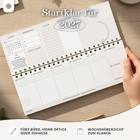 Tischkalender für 12 Monate - 2027
