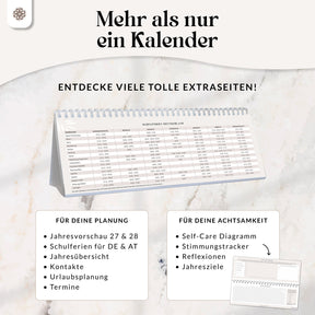 Tischkalender für 12 Monate - 2027