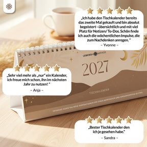 Tischkalender für 12 Monate - 2027
