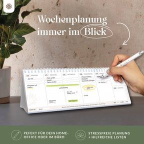 Tischkalender für 12 Monate