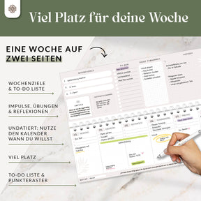 Tischkalender für 12 Monate